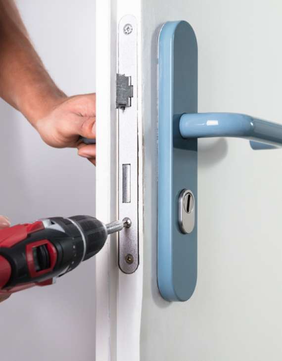 Secure home entry door serviced by Peak Locksmith in Tacoma, WA
